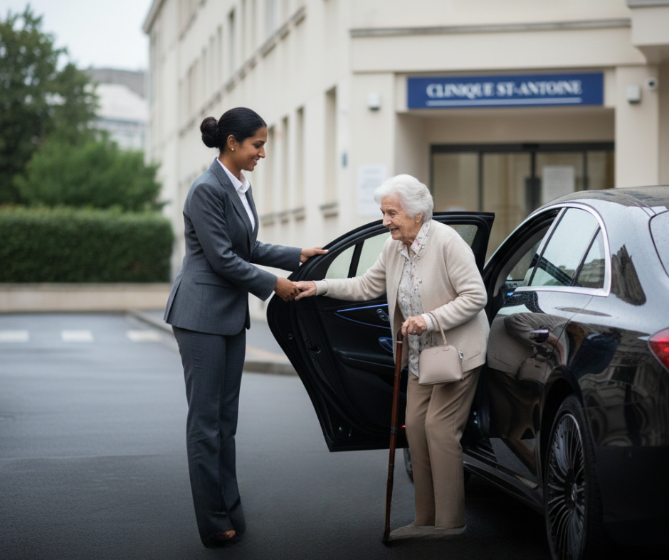 VTC femme rendez-vous médical